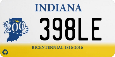 IN license plate 398LE