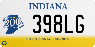 IN license plate 398LG