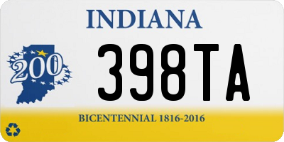 IN license plate 398TA