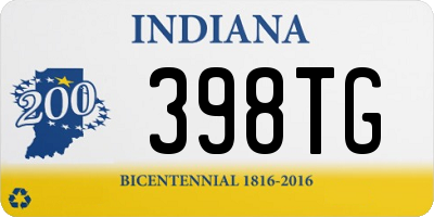 IN license plate 398TG