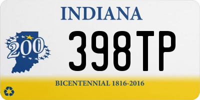 IN license plate 398TP