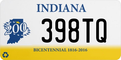 IN license plate 398TQ