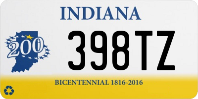 IN license plate 398TZ