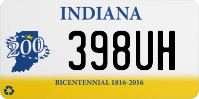 IN license plate 398UH