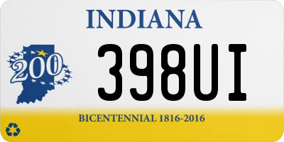 IN license plate 398UI