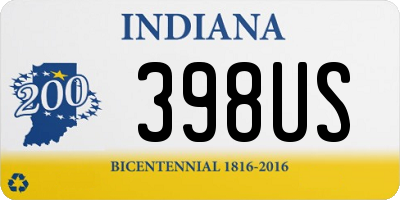 IN license plate 398US