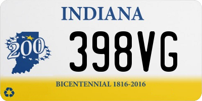 IN license plate 398VG
