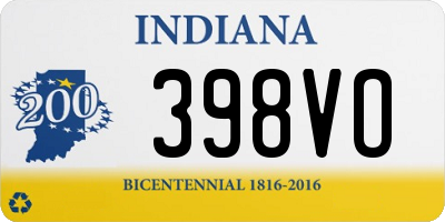 IN license plate 398VO