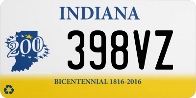 IN license plate 398VZ