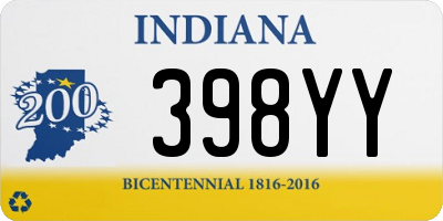 IN license plate 398YY