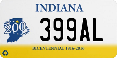 IN license plate 399AL