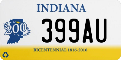 IN license plate 399AU