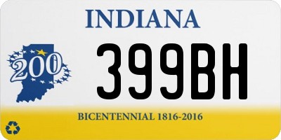 IN license plate 399BH