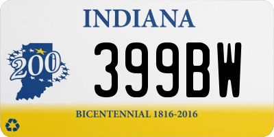 IN license plate 399BW