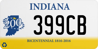 IN license plate 399CB