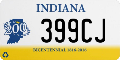 IN license plate 399CJ