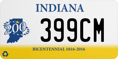 IN license plate 399CM