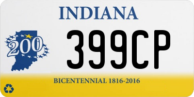 IN license plate 399CP