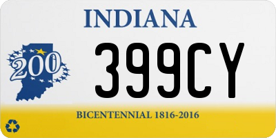 IN license plate 399CY