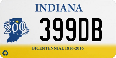 IN license plate 399DB