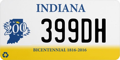 IN license plate 399DH