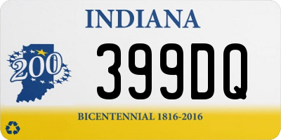 IN license plate 399DQ