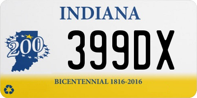 IN license plate 399DX