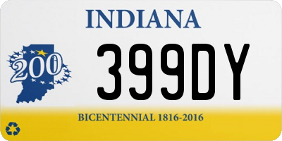 IN license plate 399DY