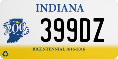 IN license plate 399DZ