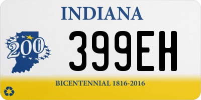 IN license plate 399EH