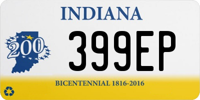 IN license plate 399EP