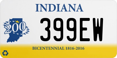 IN license plate 399EW
