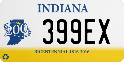 IN license plate 399EX