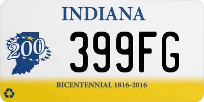 IN license plate 399FG