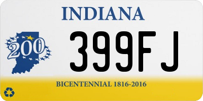 IN license plate 399FJ