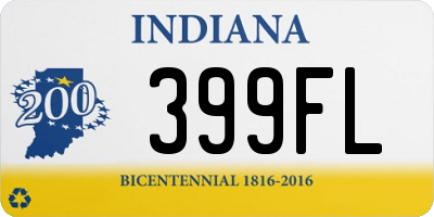 IN license plate 399FL