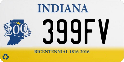 IN license plate 399FV