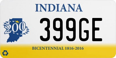 IN license plate 399GE