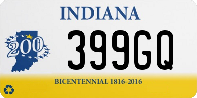 IN license plate 399GQ