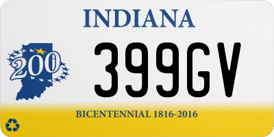 IN license plate 399GV