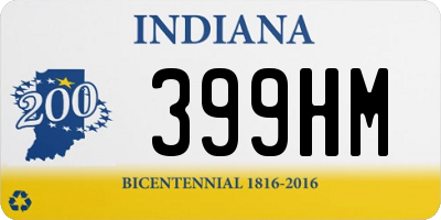 IN license plate 399HM