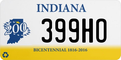 IN license plate 399HO