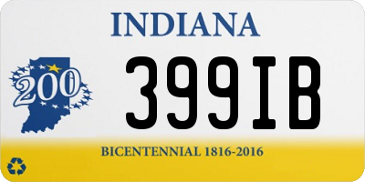 IN license plate 399IB