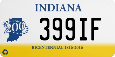 IN license plate 399IF