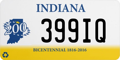 IN license plate 399IQ