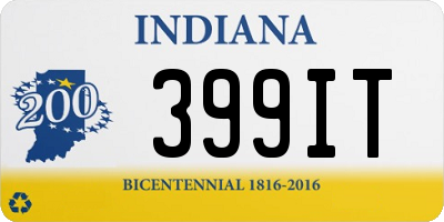 IN license plate 399IT