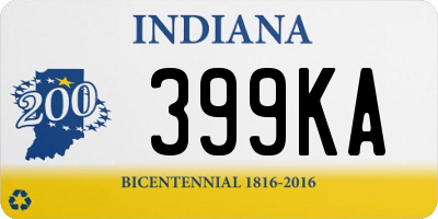 IN license plate 399KA