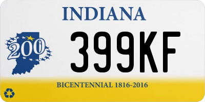 IN license plate 399KF