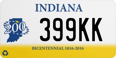 IN license plate 399KK