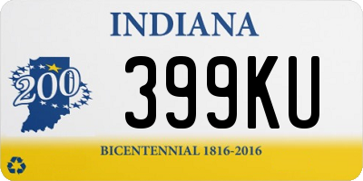 IN license plate 399KU